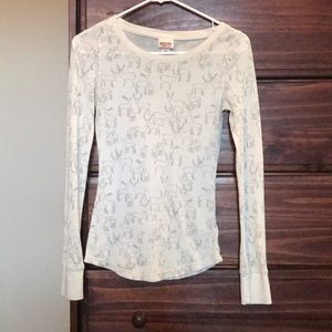 Deer print thermal shirt